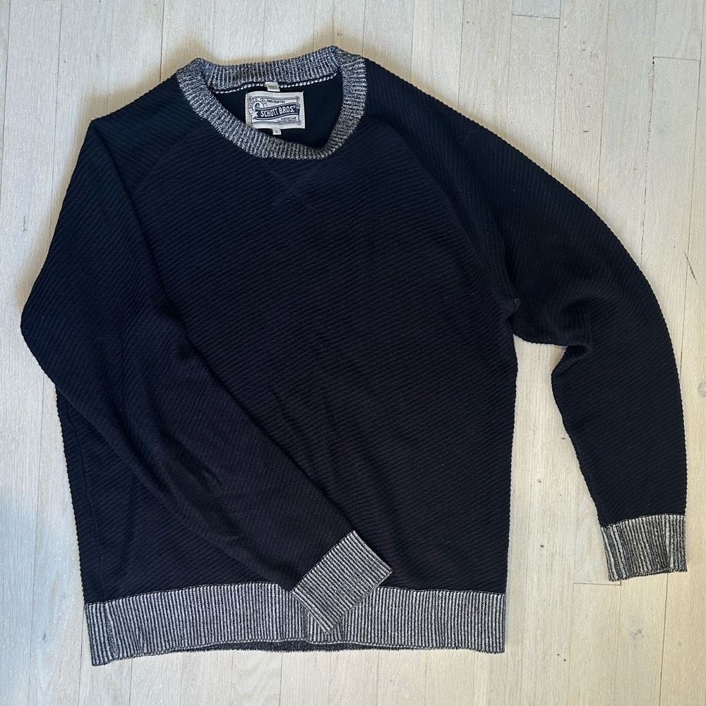 Schott Bros Navy Swetaer